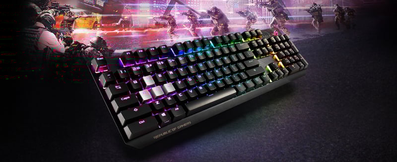 Amazon.com: ASUS RGB Mechanical Gaming Keyboard - ROG Strix Scope ...