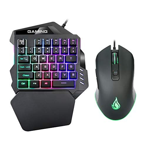 ZJFKSDYX Rainbow Backlit One Hand Gaming Keyboard review