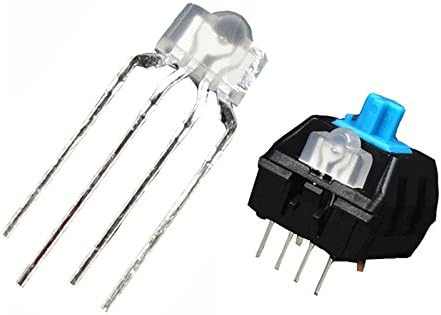 Amazon.com: Feicuan RGB 4 Pin Led Lamp Bulb Colorful Diode Refit DIY Lights for Kailh Razer Axis Mechanical Keyboard (Pack of 20): Computers & Accessories