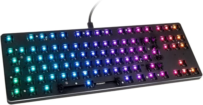 Amazon.com: Glorious GMMK Modular Mechanical Gaming Keyboard ISO Layout- RGB LED Backlit, Brown Switches, Hot Swap Switches (Black) (Tenkeyless) : Video Games