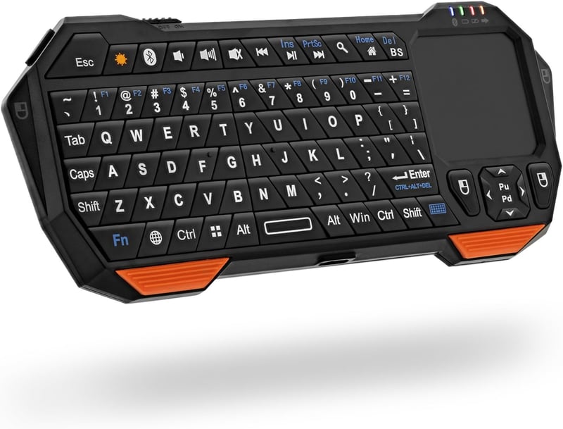 Amazon.com: Fosmon Mini Bluetooth Keyboard (QWERTY Keypad ...