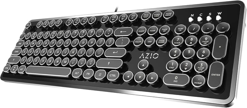 Amazon.com: Azio Retro - USB Mechanical Keyboard (Blue Switch): Computers & Accessories