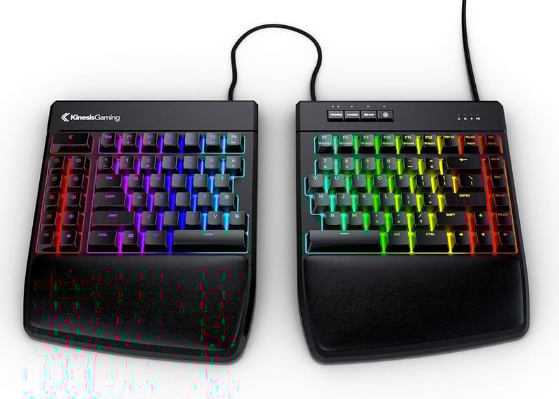 Amazon.com: KINESIS Gaming Freestyle Edge RGB Split Mechanical ...