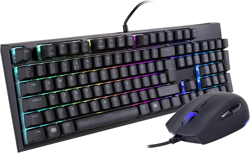 Cooler Master MasterSet MS120 RGB Mem-chanical Gaming Keyboard and ...