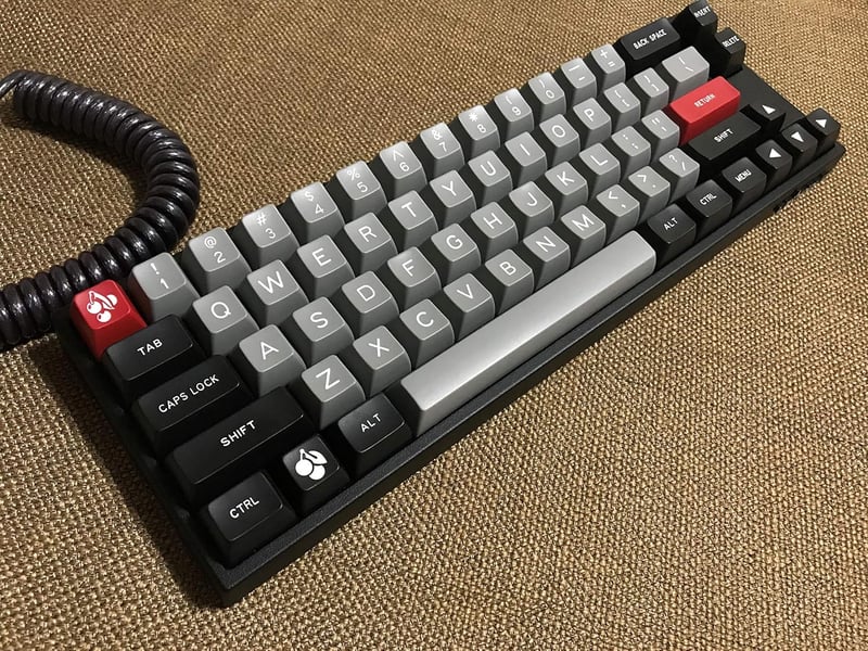 Amazon.com: Blue Hat SA Keycap Double Shot Gray Black&Gray SA ...