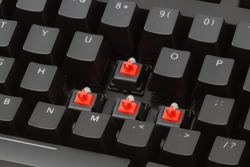 cesta pilier plynule cherry mx red switch keyboard ľahko korenie spojka
