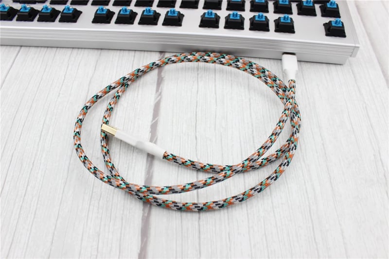 Cable Wire Mechanical Keyboard USB Cable Type-c USB Ducky Custom Sleeved Cord | eBay