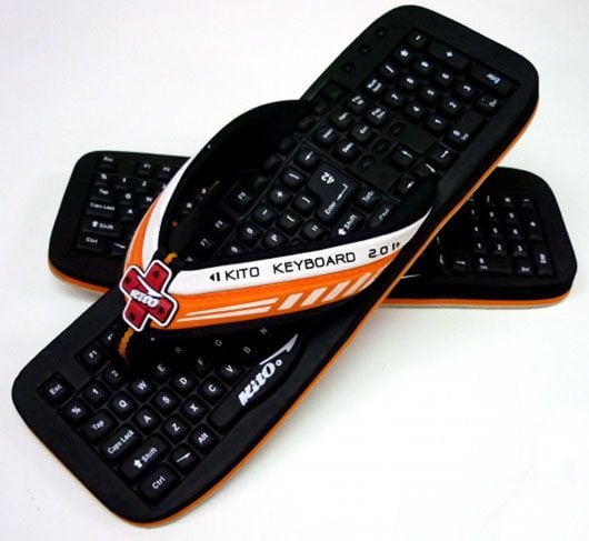Geek Beach Flip Flops.