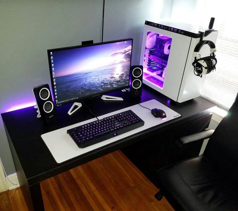 17 Computer corner ideas | gaming room setup, gaming desk, diy computer desk