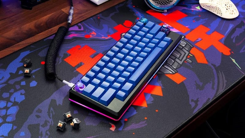 Alexotos x TKC Deskmat - Switch Swirl, Computers & Tech, Parts & Accessories, Mouse & Mousepads on Carousell