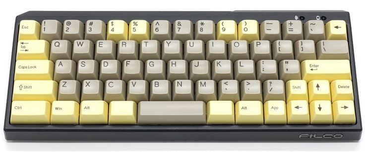 72-Key ABS Doubleshot MINILA Keycap Set - Custard x Chocolate (Filco) | Abs, Chocolate, Custard