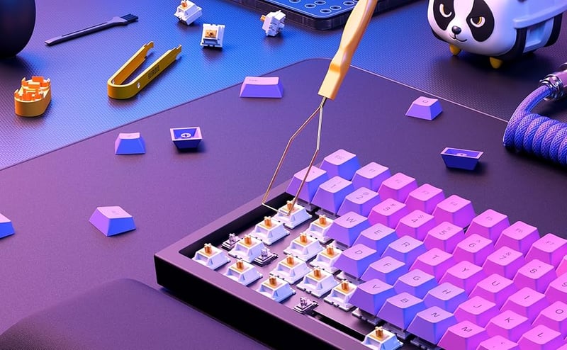 Amazon.com: Glorious Keycap Puller - Gold Plated Stainless Steel Wire with Ergonomic Grip - Keycap Puller for Mechanical Keyboard Keycaps (GLO-Acc-KP) : Electronics