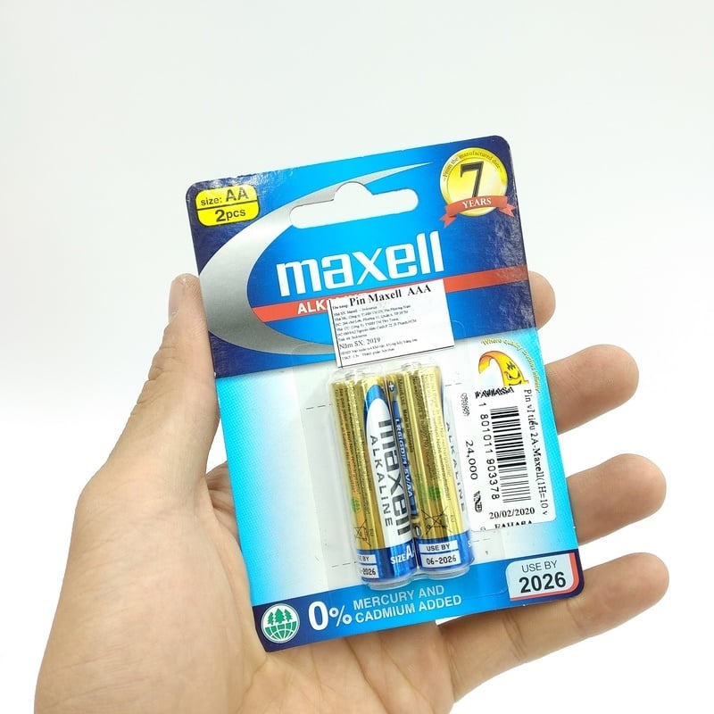 Pin Maxell Alkaline AA (2 Viên) - Pin tiểu, pin sạc | SieuThiChoLon.com