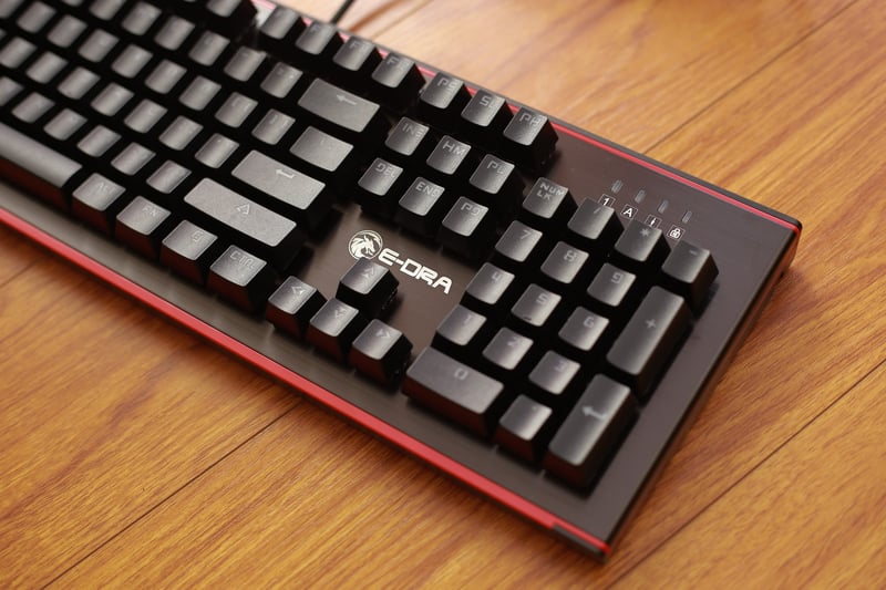 Cận cảnh E-Dra EK307: Bàn phím cơ quang bền bỉ, chống được cả nước ...