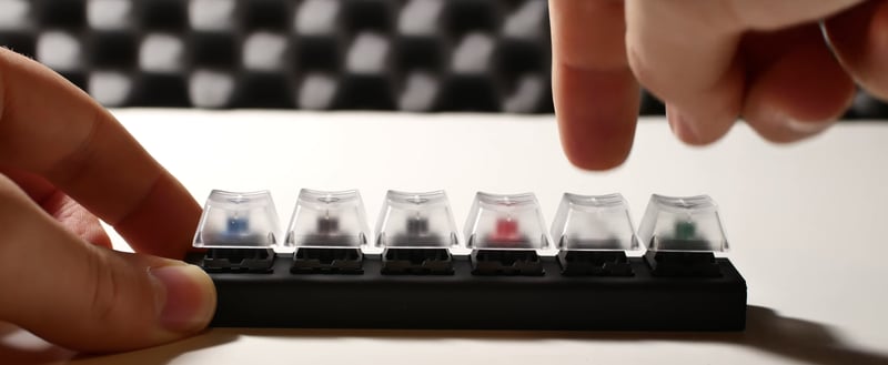 So sánh tiếng ồn của các loại switch khác nhau của bàn phím cơ