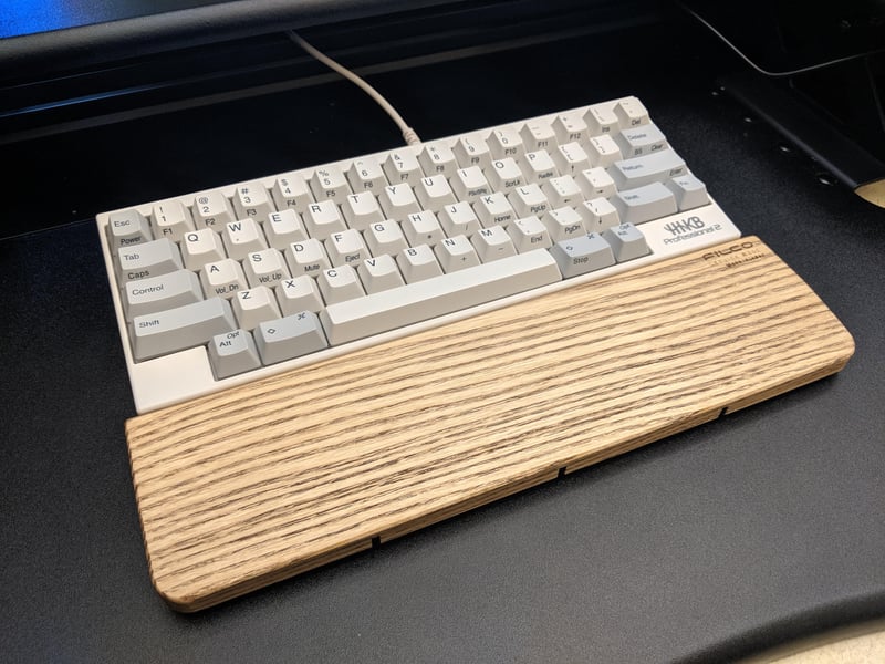 Work Setup Complete! HHKB Pro 2 and Filco Wrist Rest: MechanicalKeyboards